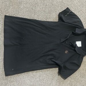 Samshield Black Short-Sleeve Polo Shirt
